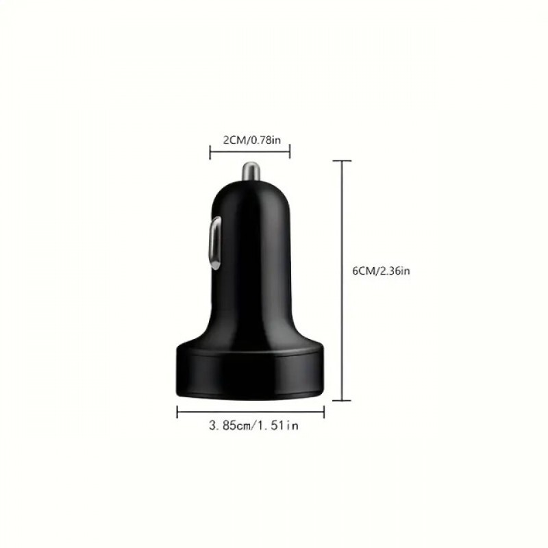 6 Portlu Hızlı Araç Şarj Cihazı – 4 USB + 2 Type-C Çıkışlı Dijital Göstergeli Oto Şarj