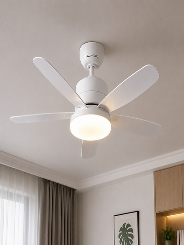 Ventus Işıklı Tavan Vantilatörü Pervaneli LED Ampul Ayarlı 30W Kumandalı E27 5 Kanatlı