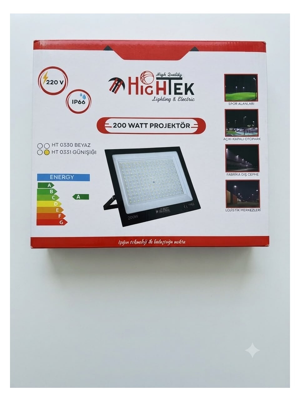Hightek 200W Extra Slim LED Projektör