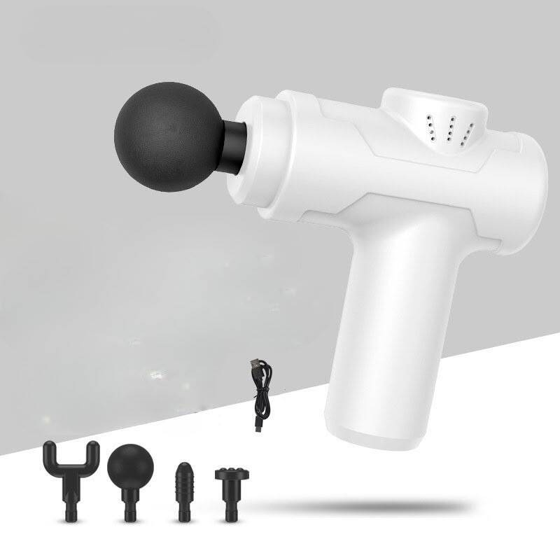 GUN MINI-8211 Şarjlı Sporcu Koşucu Darbeli Titreşimli Masaj Aleti 6 Kademeli 1800MAH-SİYAH