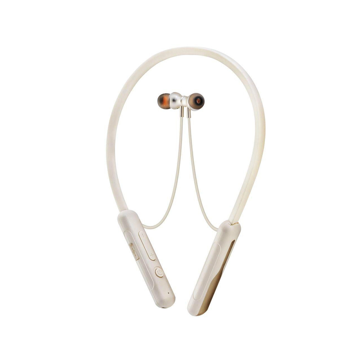 Boyun Askılı Bluetooth Kulaklık ENC 250 Saat Müzik Dinleme-Beyaz